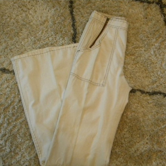 Vintage RETRO Bottoms UP front side zip  bell bottom jean - Picture 2 of 15